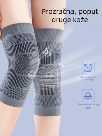Zaštita koljena s protukliznom površinom i toplinom, poliester vlakna, univerzalni dizajn, za više sportova