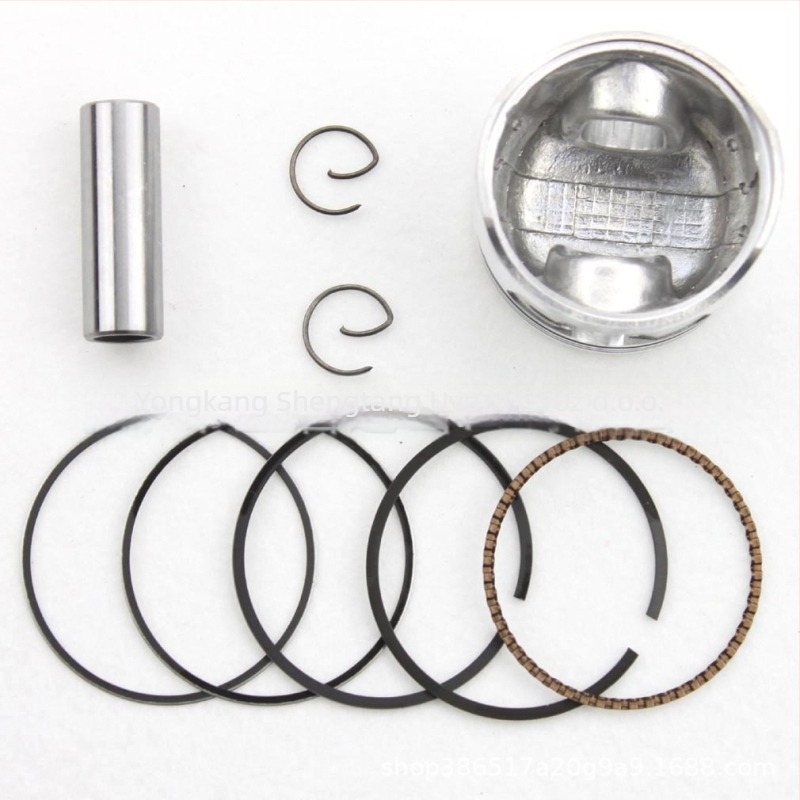 GOOFIT Set prstenova za piston za 70cc horizontalni motor XR70 CRF70 CT70 XL70 CL70 — tri lezaje za prstene, integrirani prsten, prsten s cilindričnom površinom, uljni prsten, plinski prsten