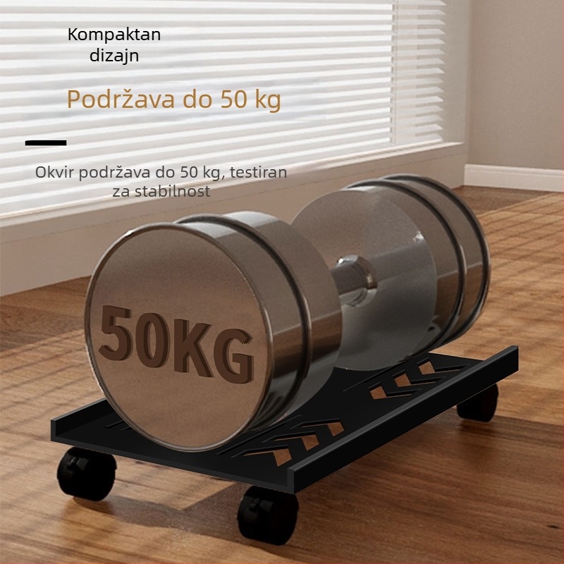 Stalak za računalo s kotačićima, podna baza, teleskopski skladišni regal, 1 etaža