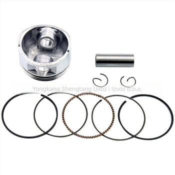 Piston set 57,4 mm za GY6 150cc ATV/moped 157QMJ — 3 ležišta za prstenove, integrirani prsten, prsten s cilindričnim površinama