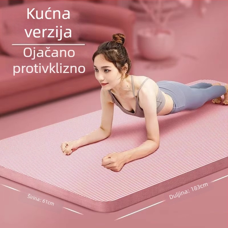 Joga prostirka (debljina 10 mm; protuklizna i otporna na habanje; tlumič odskoka; materijal: NBR)
