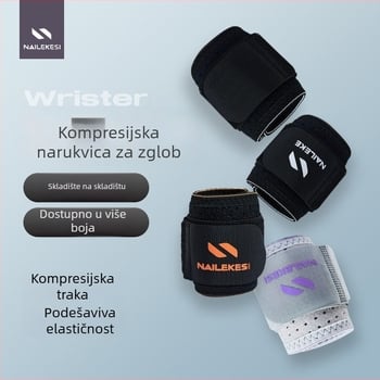Relix Kompresijski zaštitnik zapešća za odrasle – Mercerized tkanina, SBR, najlon, spandex; pogodan za fitness i sportove (košarka, odbojka, stolni tenis, badminton)