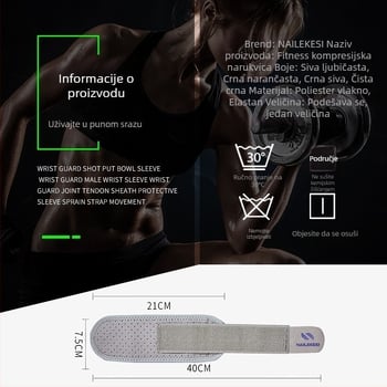 Relix Kompresijski zaštitnik zapešća za odrasle – Mercerized tkanina, SBR, najlon, spandex; pogodan za fitness i sportove (košarka, odbojka, stolni tenis, badminton)