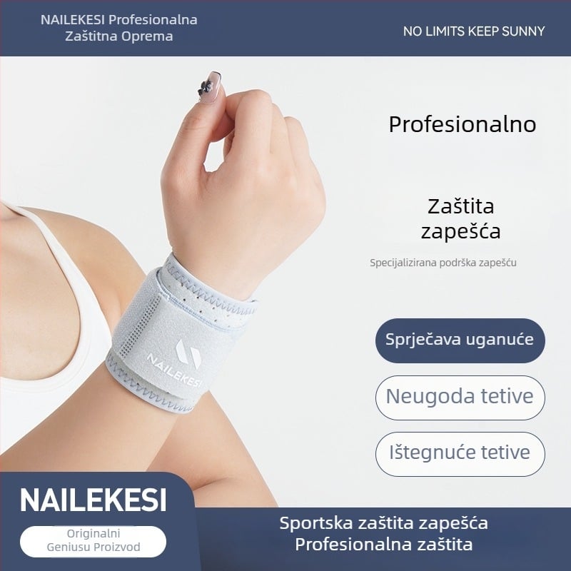Relix Kompresijski zaštitnik zapešća za odrasle – Mercerized tkanina, SBR, najlon, spandex; pogodan za fitness i sportove (košarka, odbojka, stolni tenis, badminton)