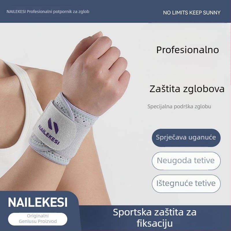 Relix Kompresijski zaštitnik zapešća za odrasle – Mercerized tkanina, SBR, najlon, spandex; pogodan za fitness i sportove (košarka, odbojka, stolni tenis, badminton)
