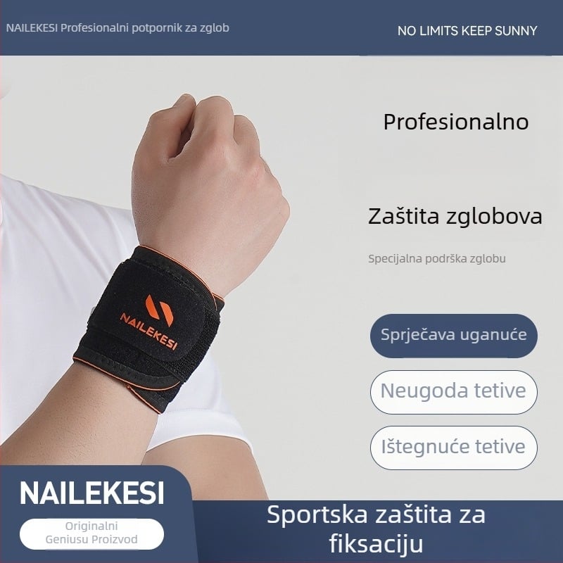 Relix Kompresijski zaštitnik zapešća za odrasle – Mercerized tkanina, SBR, najlon, spandex; pogodan za fitness i sportove (košarka, odbojka, stolni tenis, badminton)