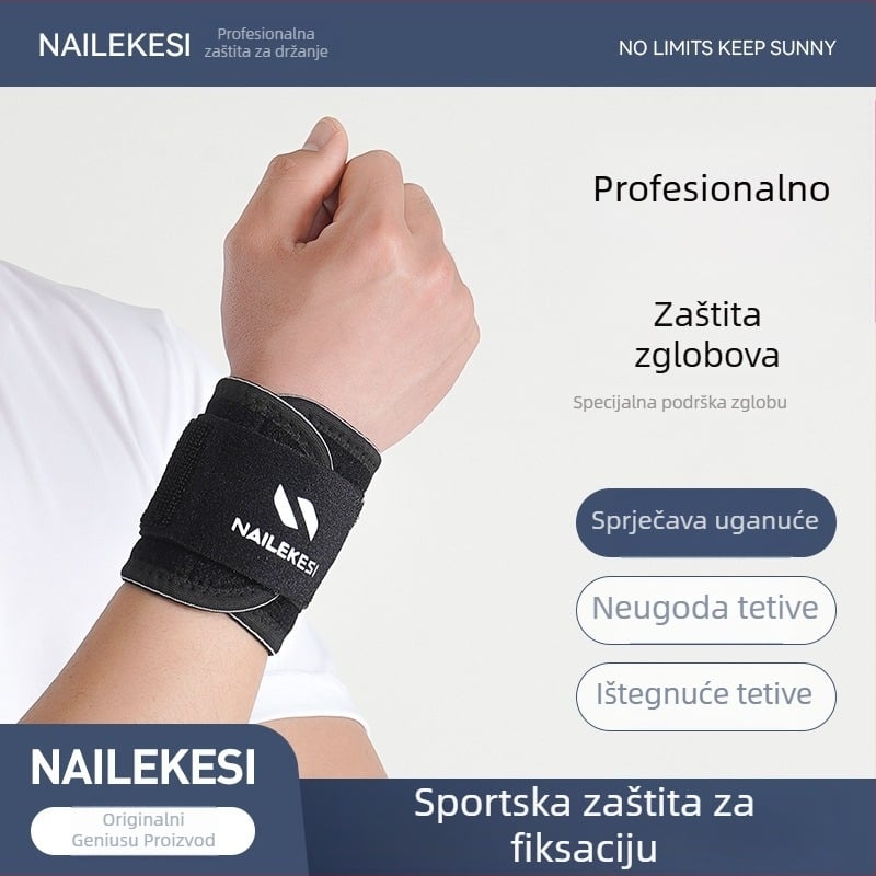 Relix Kompresijski zaštitnik zapešća za odrasle – Mercerized tkanina, SBR, najlon, spandex; pogodan za fitness i sportove (košarka, odbojka, stolni tenis, badminton)