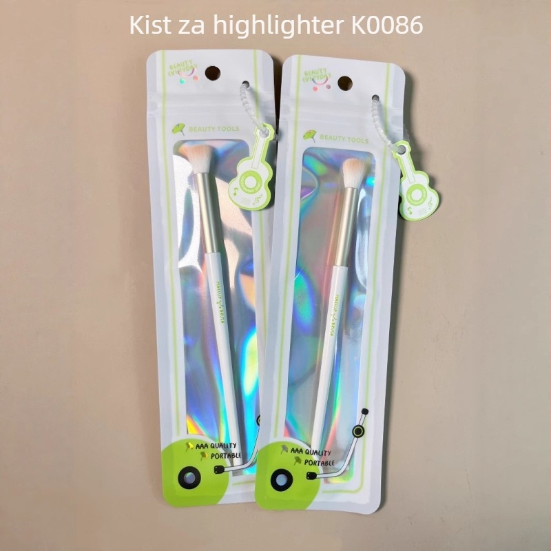 Keqi Set kistova za korektor — prijenosni, sintetička vlakna, drvena drška, torbica za nošenje