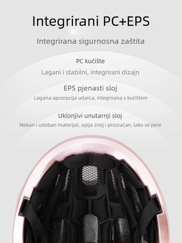 TOSUOD kaciga za biciklizam, sklopiva, monolitno oblikovana, PC ovojnica + EPS pjena, unisex odrasli