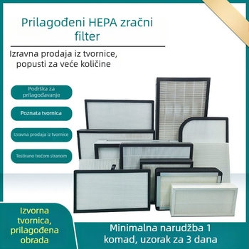 HEPA filtar element s aktivnim ugljičnim kompozitom za pročišćivače zraka i klima uređaje – visoka učinkovitost, otporan na visoke temperature