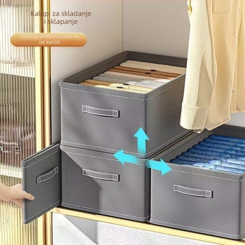 Kutija za pohranu odjeće – tkanina, sklopiva, kapacitet 50 L, moderan minimalistički stil