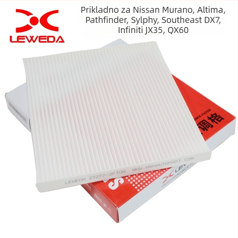 LEWEDA automobilski filter za klima, model 27277-2FT0A, za Nissan Teana, Loulan, Pathfinder, DX7 i Infiniti JX35/QX60
