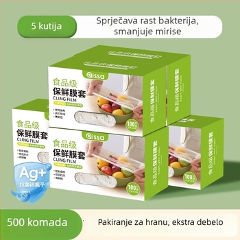 Antibakterijski pokrov folije za očuvanje svježine, jednokratne vrećice za hranu, kuhinjska folija s podesivim zatvaranjem