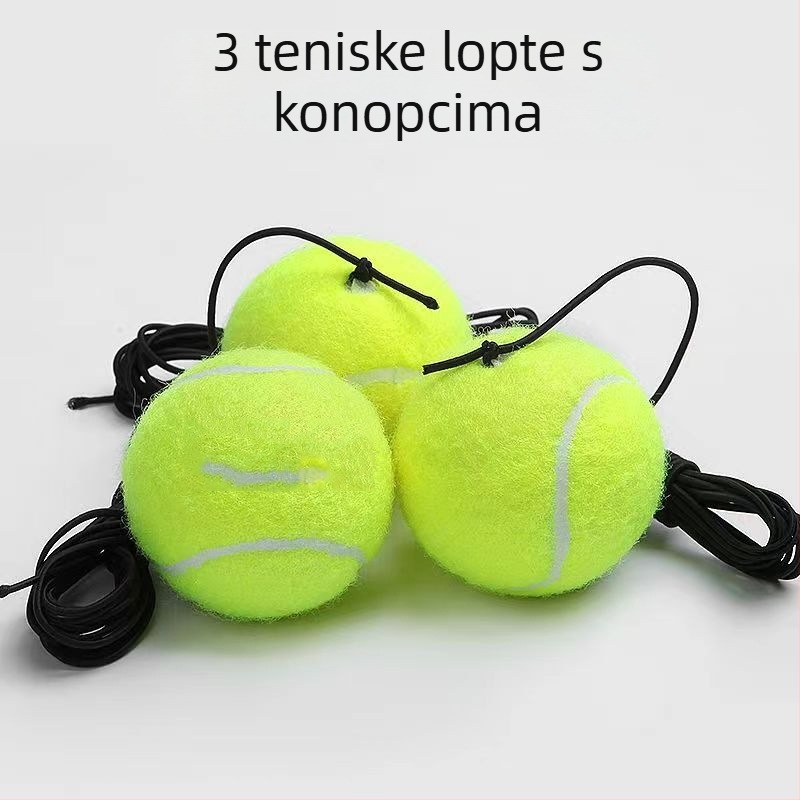 Trener tenisa za samostalnu vježbu s fiksnom linijom odbijanja – gumeni materijal, univerzalne specifikacije, marka Tianxu