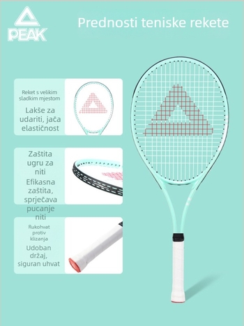 Peak trener odbijanja tenisa - okvir od aluminijske legure, najlon mreža, težina 95–100 g, jednostrani trening za stolni tenis i tenis s perima