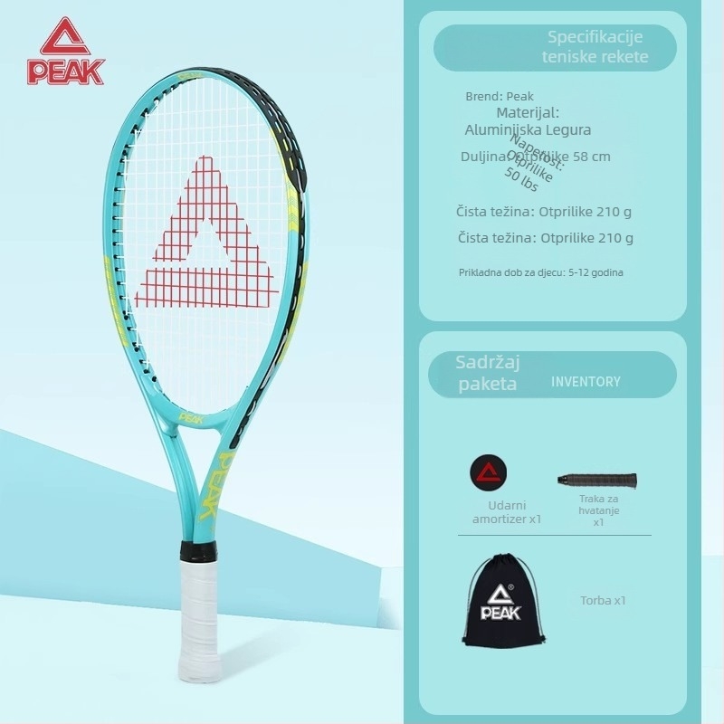 Peak trener odbijanja tenisa - okvir od aluminijske legure, najlon mreža, težina 95–100 g, jednostrani trening za stolni tenis i tenis s perima