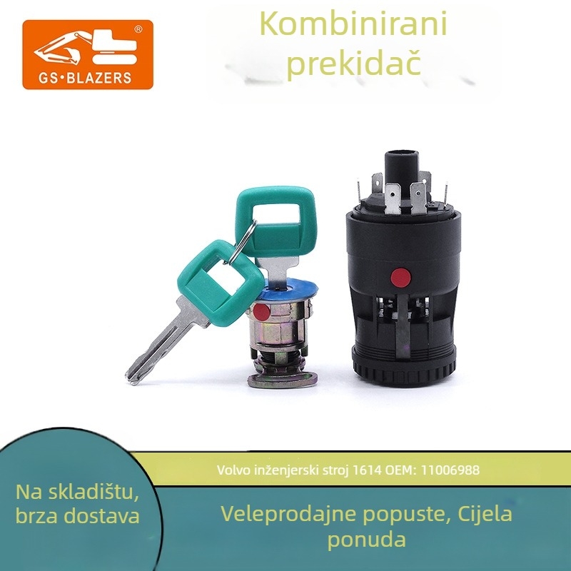 Volvo bager uključni prekidač za paljenje, dijelovi 11006988, 15082295, 11039220