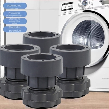 Podložka za nogu perilice – protuklizna, podesiva, sklopiva; plastična; Brend JYNB; za perilicu i hladnjak