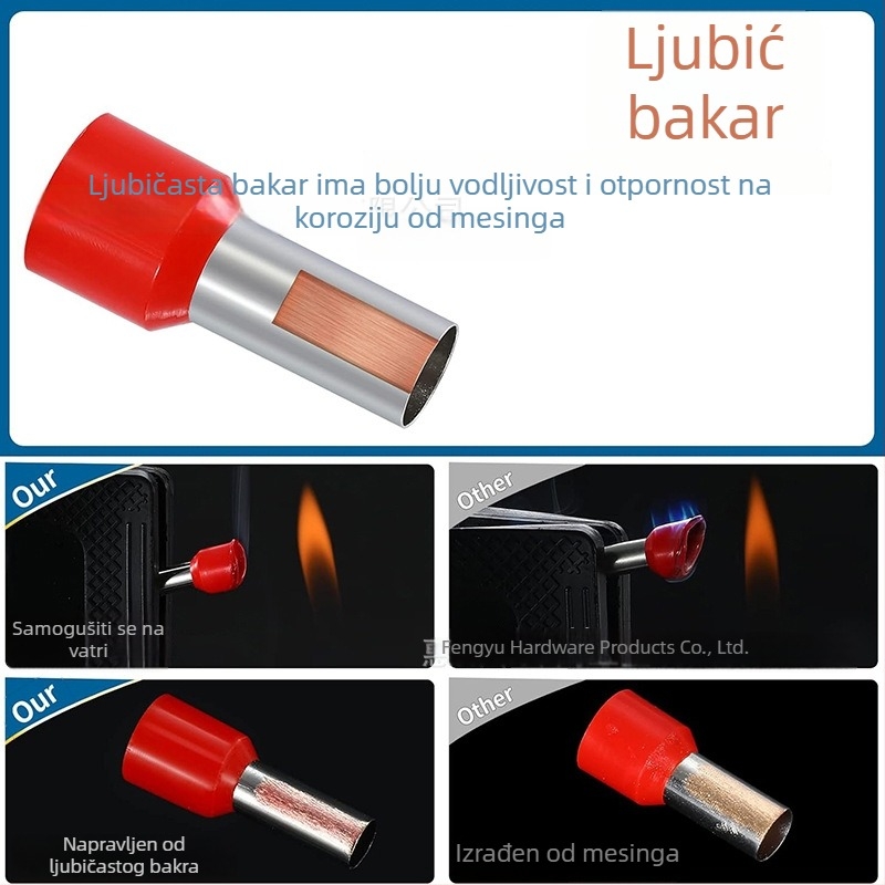 Cijevnog tipa terminal blok, 1-polni, EN gol terminal, Fengyu Electric