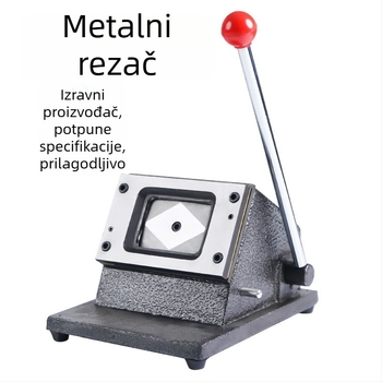 Stolni stroj za rezanje i probijanje kartica, metalna konstrukcija, marka Great badge, materijal željezo