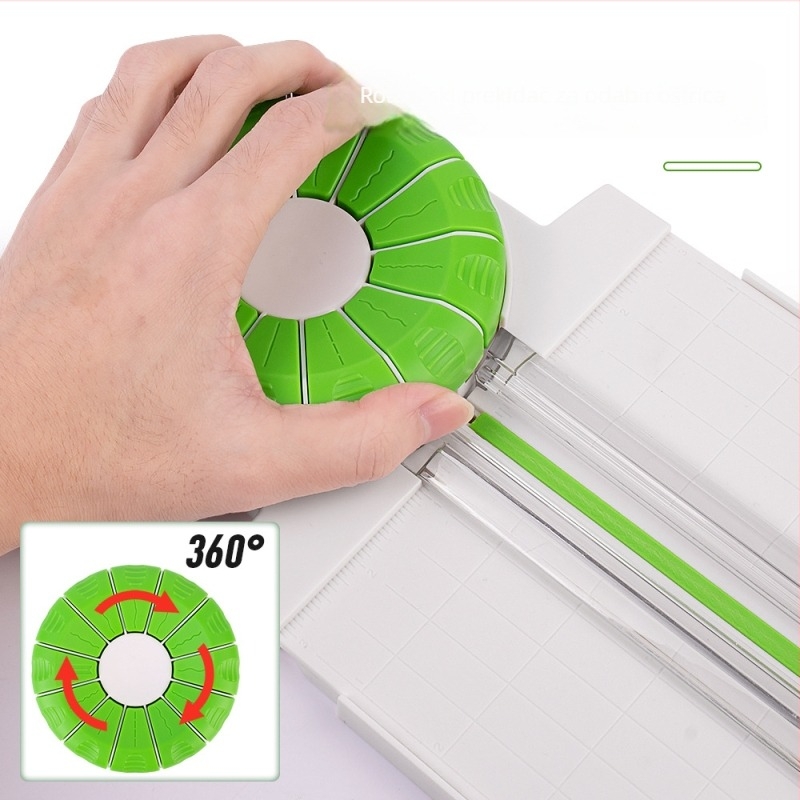 ZEQUAN 12-u-1 Višefunkcionalni rezač papira – plastično kućište, maksimalna veličina papira A4