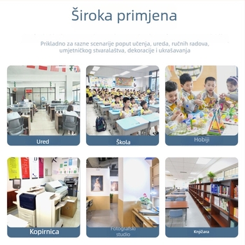 Rezač papira — ručni klizni tip, plastično kućište, za kućnu i uredsku upotrebu