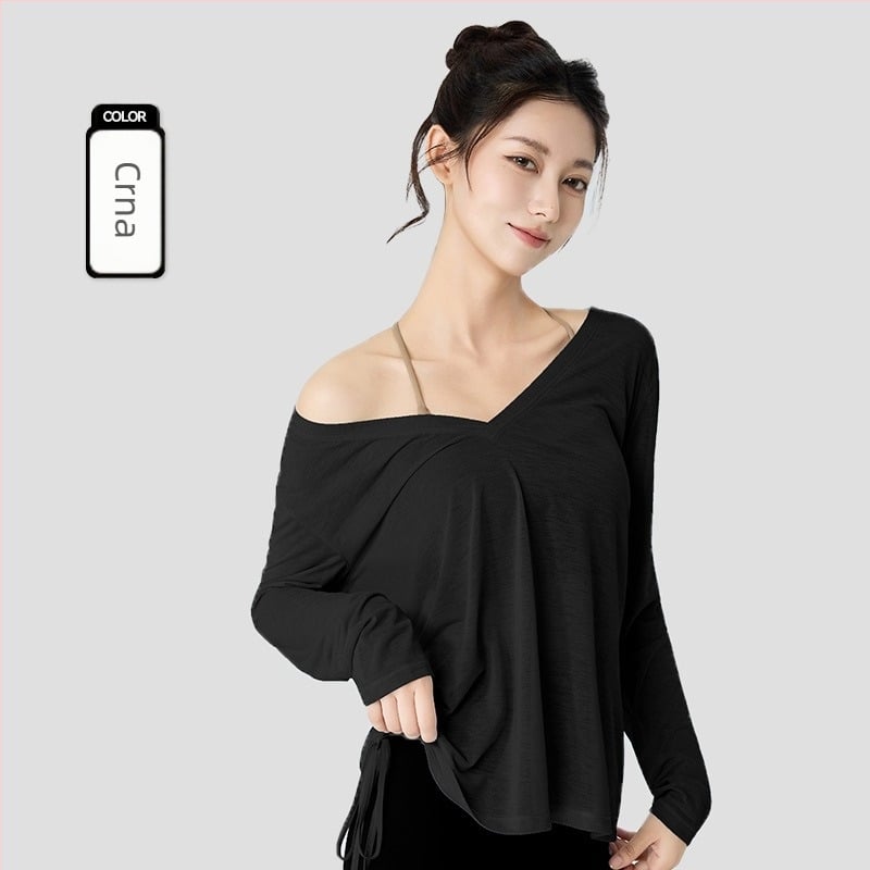 Ženski joga hoodie s kapuljačom – prozračan, širokog kroja, duljina iznad kukova, 100% poliester