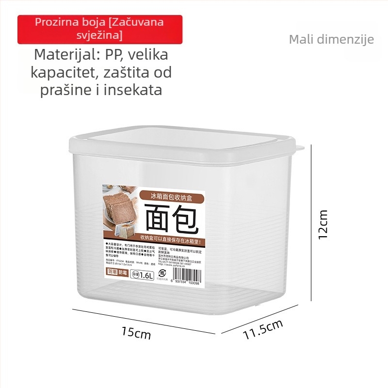 Kutija za kruh od plastike za hranu, japanski stil, skladištenje i očuvanje svježine