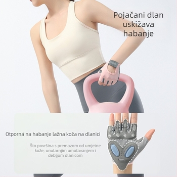 Poluotvorene rukavice za biciklizam, protuklizne, za trening i vožnju, Materijali: SBR diving material, kombinirana tkanina, poliester