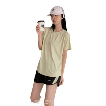 Ljetni unisex sportski komplet — prozračan, brzo suši, kratki rukav, okrugli izrez, 30% spandex