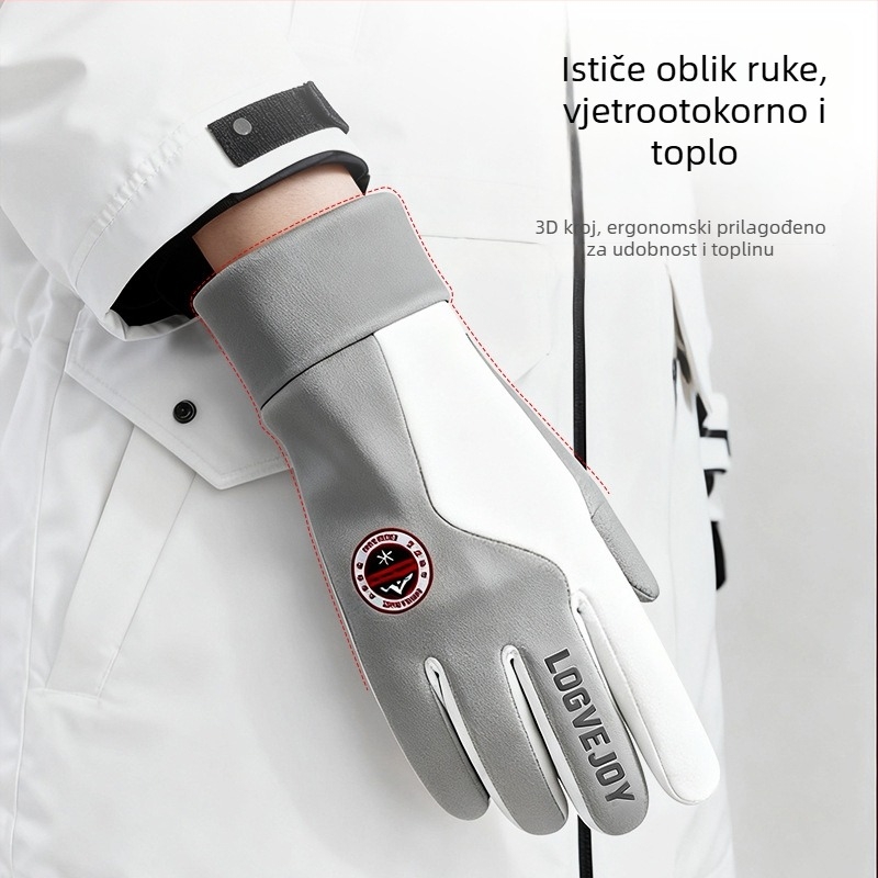 Rukavice za vožnju biciklom bez prstiju, vodootporna tkanina, za sport i vožnju biciklom