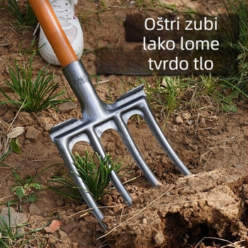 Vilica za oranje tla s četiri zuba, mangan čelik