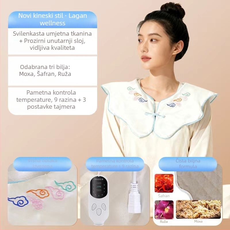 Ai Chuang električni grijaći zaštitnik ramena i vrata s Mugwortom za zdravstveni masažni tretman