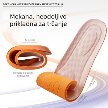 Uložak za obuću 2102 – masaža, prozračan, upija znoj, cijeli ulošak, Materijal: Dali cotton breathable mesh