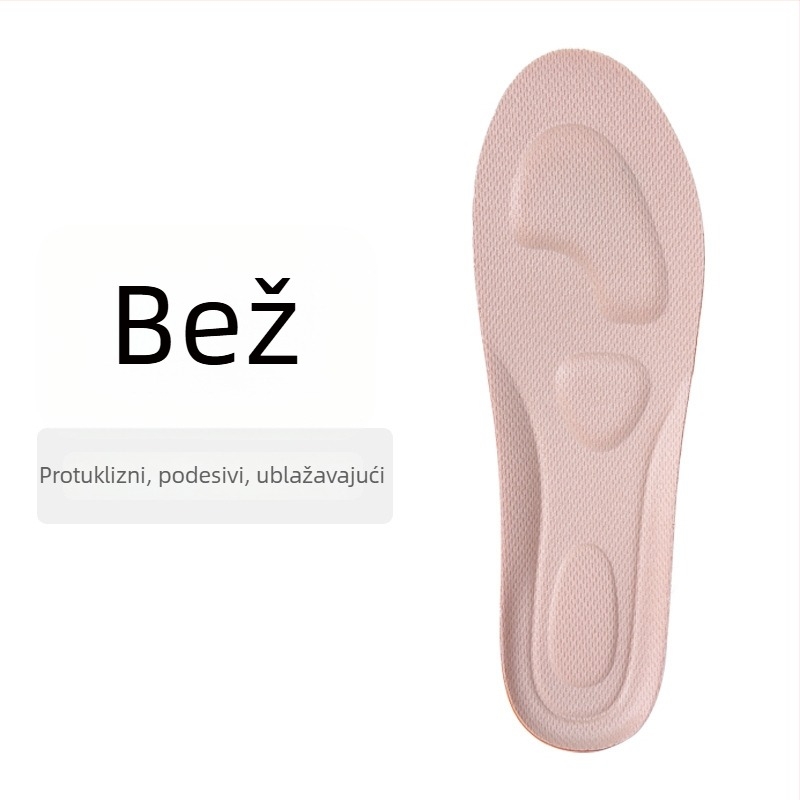 Uložak za obuću 2102 – masaža, prozračan, upija znoj, cijeli ulošak, Materijal: Dali cotton breathable mesh