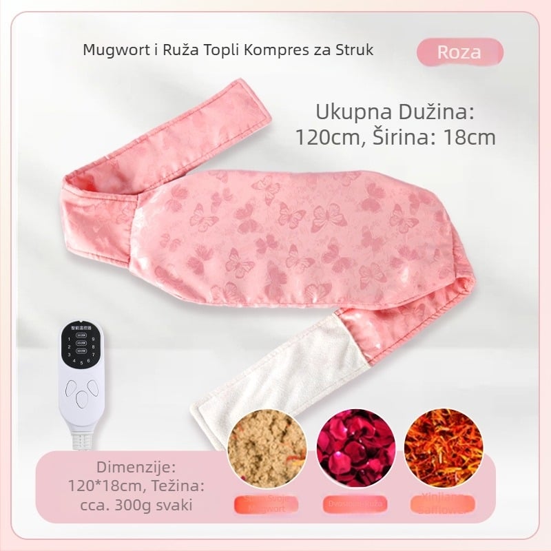 Aiyuantang Pojas za rameni i vrat s električnim grijanjem – 60W, 220V, 30–50°C, svilenkasti satenski materijal, 0.5kg, 9 razina kontrole temperature