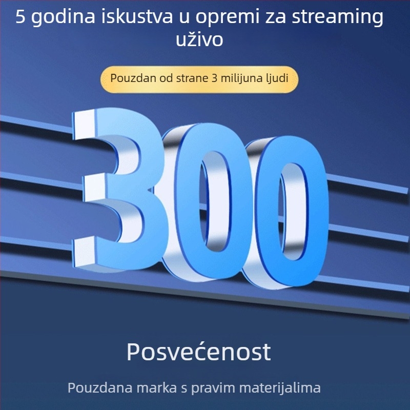 Lapel mikrofon za live streaming i profesionalno snimanje, omnidirekcionalan, Bluetooth 5.3, raspon frekvencija 20 Hz-20 kHz, SNR ≥60 dB, trajanje baterije 1–3 h