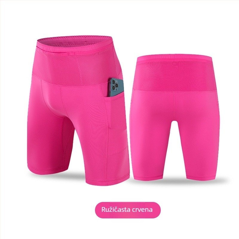 Muške slim-fit šorceve za sport, prozračna tkanina Nylon/Spandex (76/24), za ljeto
