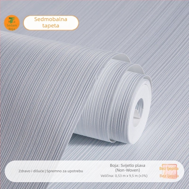 Tapeta od netkanog materijala – 3D prugasti dizajn, trostruka konstrukcija, apstraktan uzorak, bez ljepila za samolijepljenje (ljepilo se prodaje odvojeno)