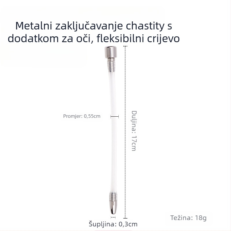 Metalni zaključavanje penisa za muškarce, ručna kontrola, bez lubrikanta, Cherry Fini marka.