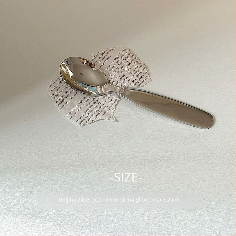 Dječji set žličice i vilice od nehrđajućeg čelika, 410, polirani završni sloj, za djecu 1–5 godina, mogućnost ispisa logotipa