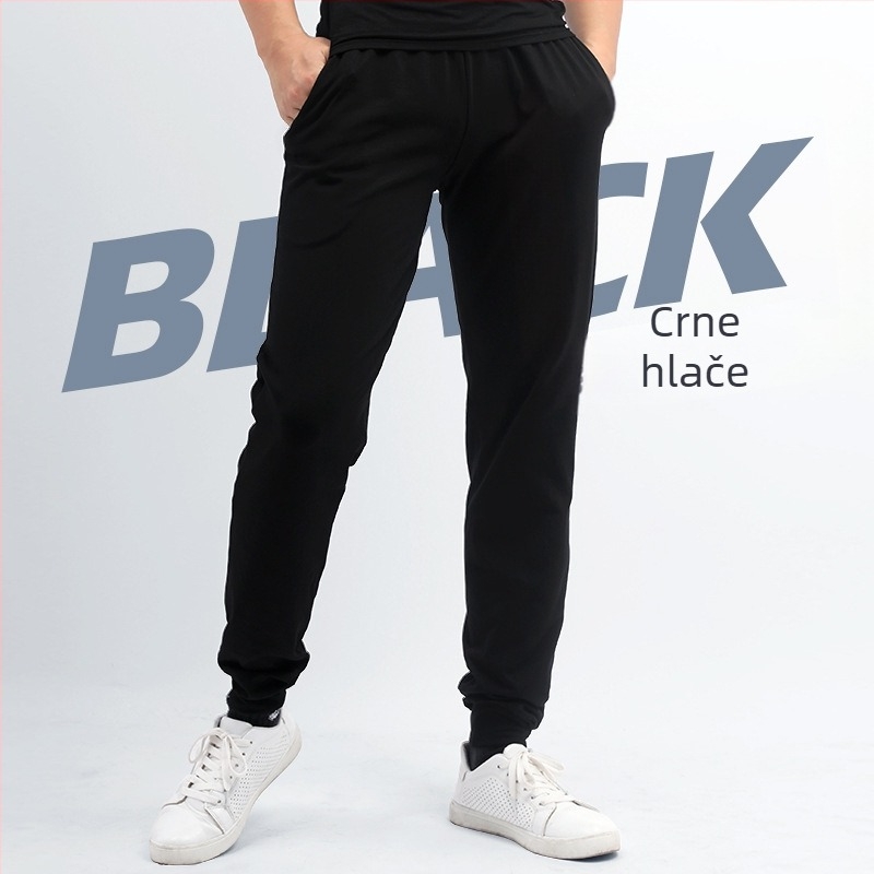 Muška fitness majica kratkih rukava za ljeto, modalna tkanina (viskozna 93%), prozračna, odvodi vlagu, slim fit