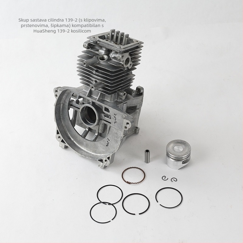 Set cilindra kosilice 139-2 s prstenom klipa i pinom, aluminijski dijelovi, skup cilindra snage
