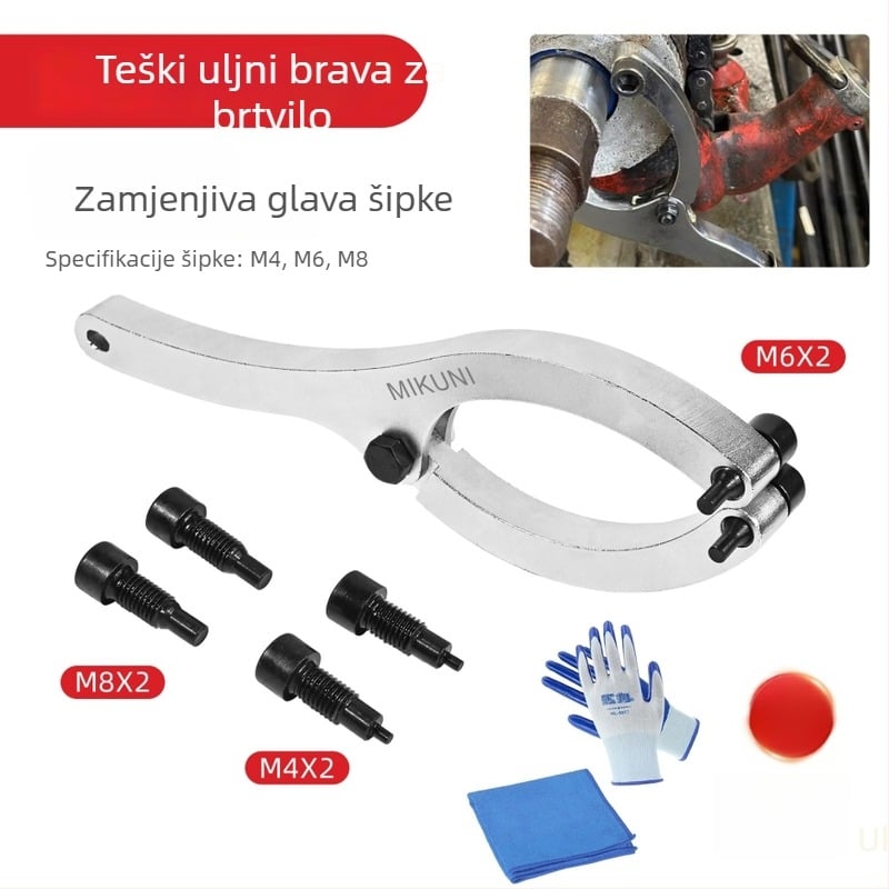 Mikuni Teški ključ za uljnu brtvu za bager – demontaža cilindra ramena i popravak piston uz zamjenjivi pin – 45# čelik