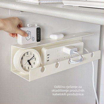 Plastični zidni organizator za upravljanje kabelima, za stolno skladištenje, suvremeni minimalistički stil, Lemon book