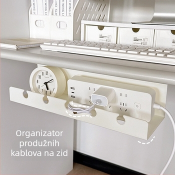 Plastični zidni organizator za upravljanje kabelima, za stolno skladištenje, suvremeni minimalistički stil, Lemon book