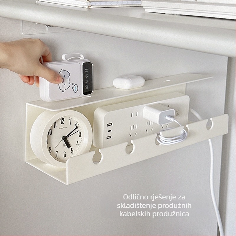 Plastični zidni organizator za upravljanje kabelima, za stolno skladištenje, suvremeni minimalistički stil, Lemon book