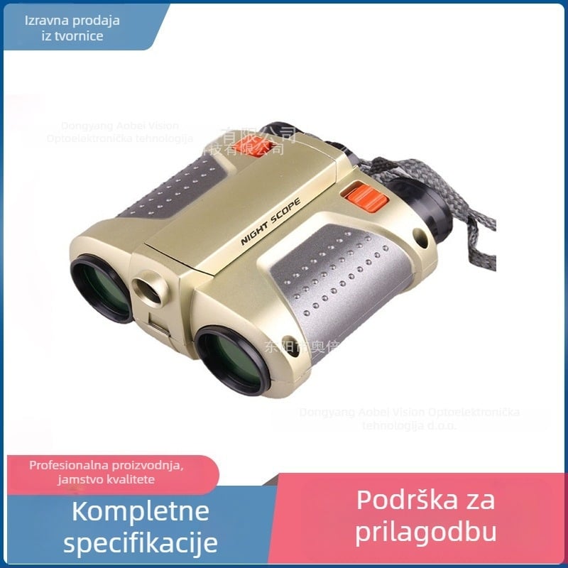 Obest JYW-1226 Dječji binokular s noćnim vidom, 4x30, s osvjetljenjem, igraći teleskop