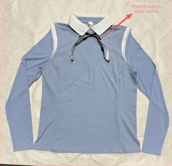 Ženski dugi rukav jogatop s patentnim zatvaračem i ovratnikom, opuštenog kroja (Materijal: Spandex 18%; Podstava: Nylon 82%; Rukavi: dugi; Duljina: bokovi; Sezona: zima/proljeće/jesen)