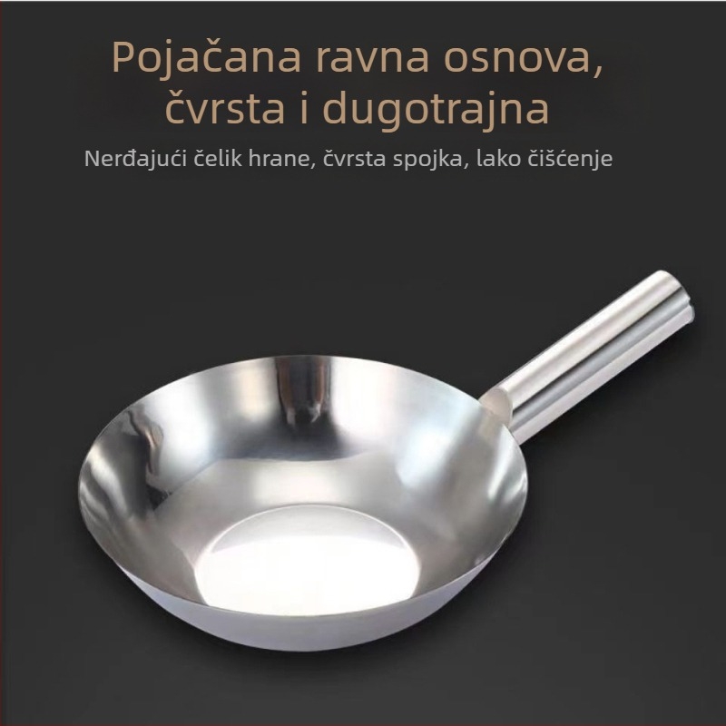 Kuhinjska žlica od nehrđajućeg čelika, debela, kratka drška, za vodu i juhu (Materijal: nehrđajući čelik; Drška: nehrđajući čelik; Stil: moderni minimalist)